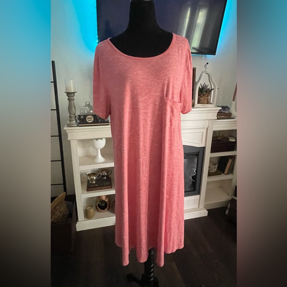 LulaRoe pink dress Size 3X